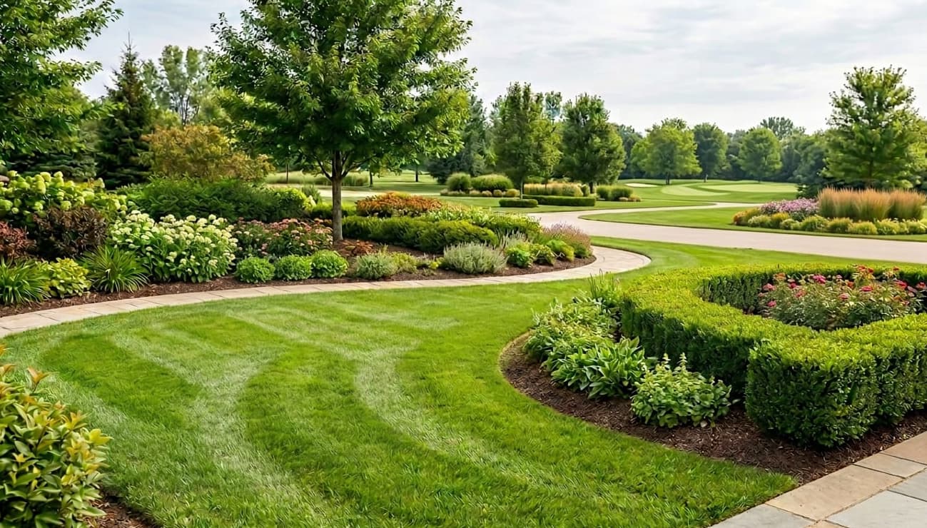 DreamLeaf team collaborating on landscape blueprints